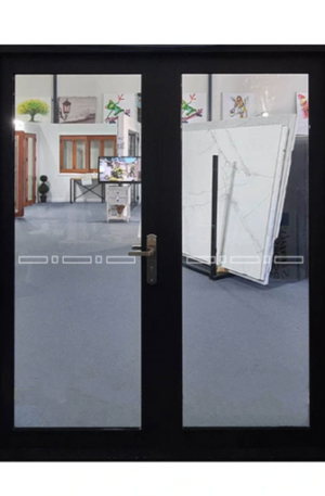 Black Hingeless French Doors