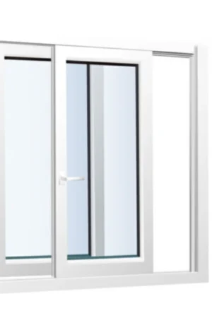 Sand Vinyl Left-Handed Sliding Window with Fiberglass