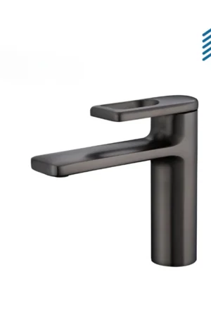 Flat Handle Matte Bathroom Faucet