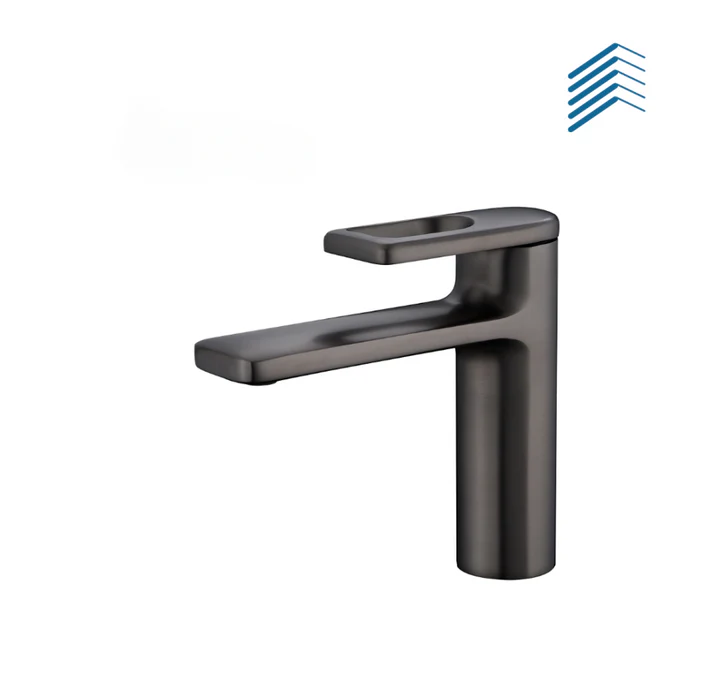 Flat Handle Matte Bathroom Faucet