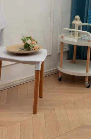 Oak Chevron Light Engineered Flooring