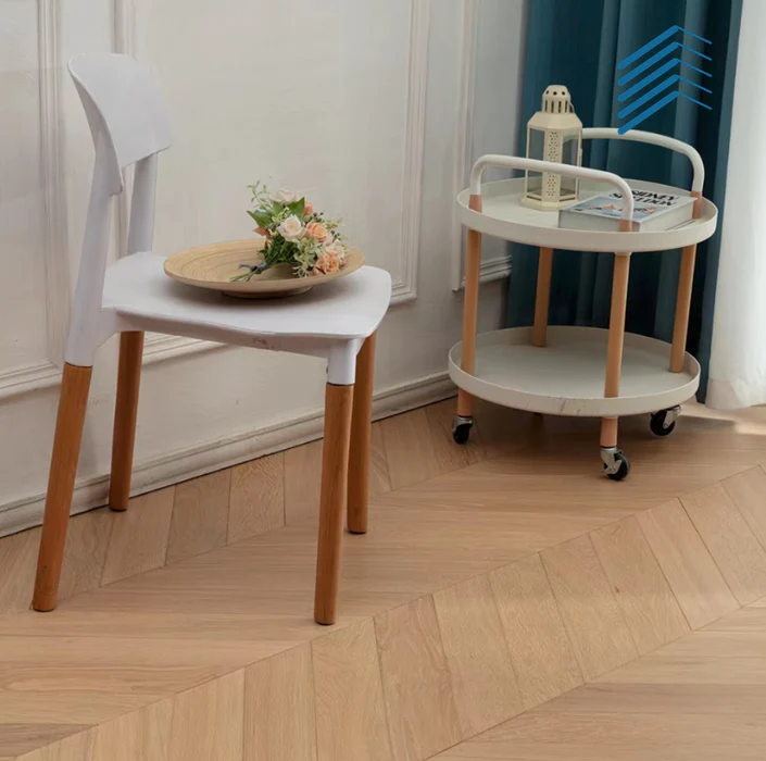 Oak Chevron Light Engineered Flooring