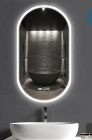 Smart Mounted Oval Bathroom Mirror