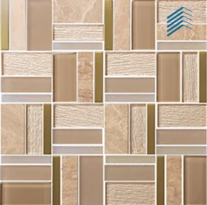 Beige Micro Crystal Glass wall Tile