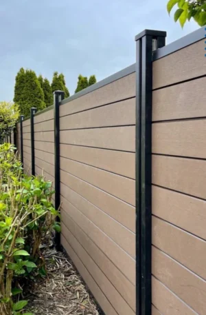 Resistant Material WPC Wood Plastic Composite 6X6FT White Privacy Outdoor Garden Yard Pool Fence Panel