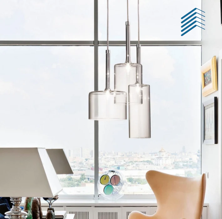 Glass Tube Chandelier