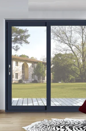 Aluminium Exterior Patio Double Tempered Glass Sliding Door